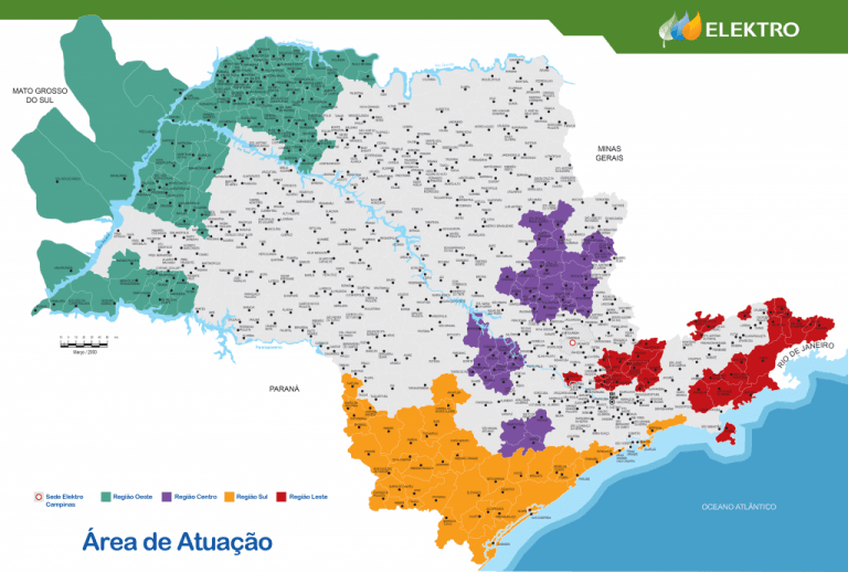 Mapa de Energia Solar na Elektro