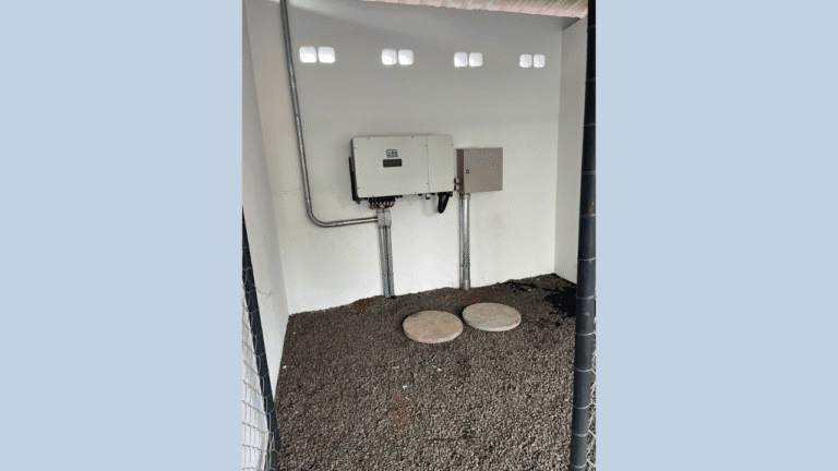 obra industrial de energia solar