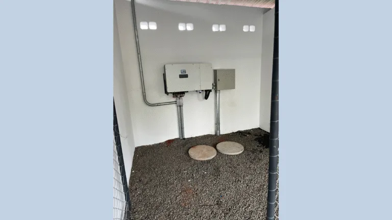 obra industrial de energia solar